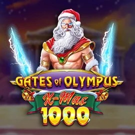 Gates of Olympus Xmas 1000 slot logo by Pragmatic Play at Betamo Casino